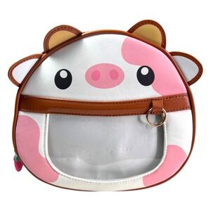 Pwuffy Fruit Cow Ita Bag Pink Clear Pin Display Kawaii Crossbody Backpack
